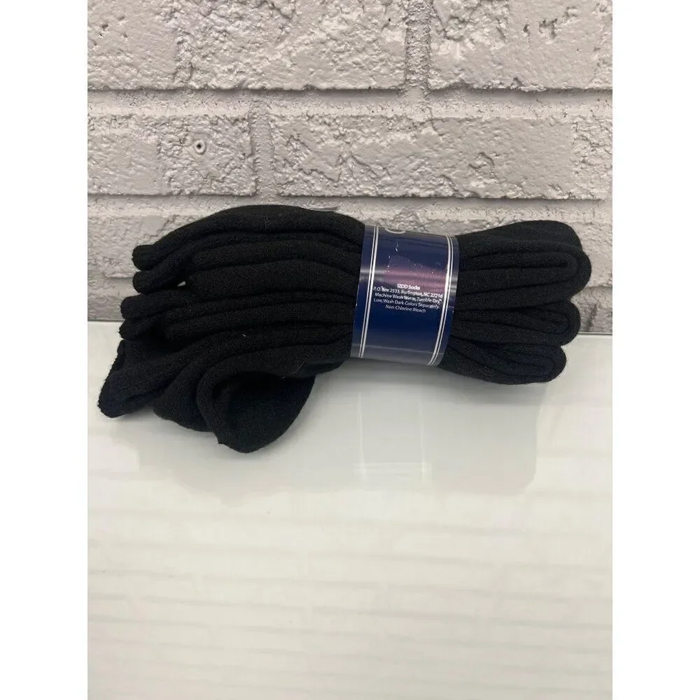 Izod King Size Men Black Socks 3 Pairs Size 12 1/2-16